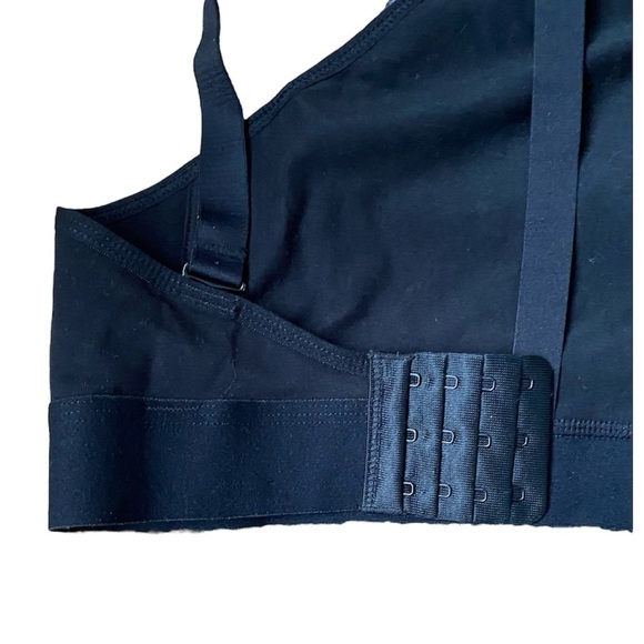 MOMCOZY, NWT! Black Cotton/Spandex Nursing/Pumping Bra, Size XL - Picture 4 of 7